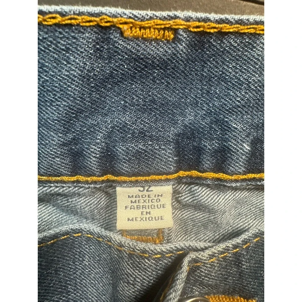 True‎ Religion Mens Jeans 32x26 Straight Leg Blue Denim World Tour Flap Joey Y2K